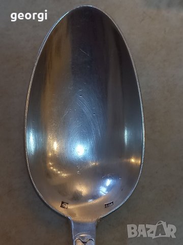 Голяма сребърна лъжица, снимка 6 - Антикварни и старинни предмети - 39250212