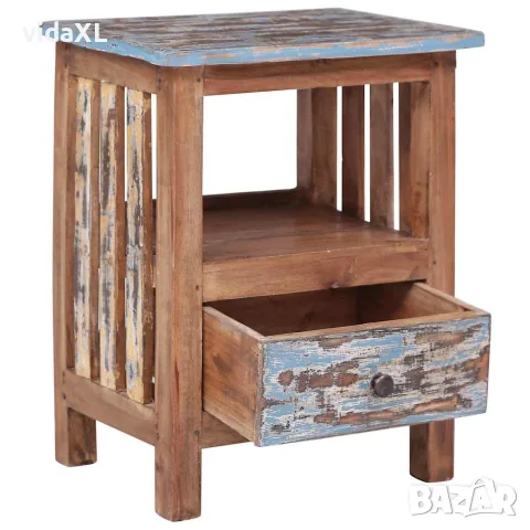 vidaXL Нощно шкафче, 41x30x50 см, махагоново дърво масив, снимка 3 - Скринове - 56146545