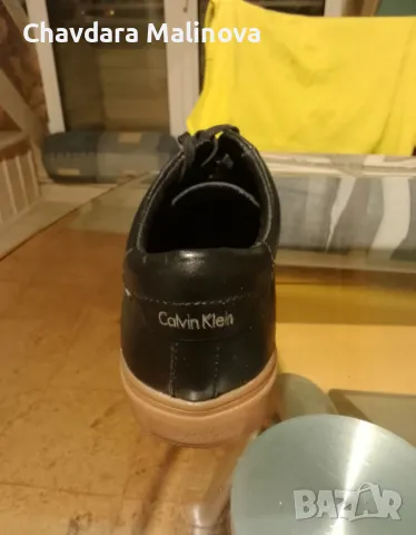 Кожени черни обувки Calvin Klein, снимка 2 - Други - 50022247