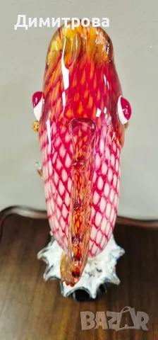 Голяма масивна фигура Murano Style glass , снимка 7 - Декорация за дома - 56327376