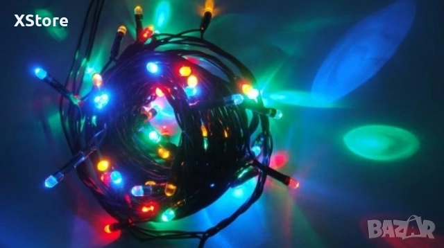 Коледни LED лампички, 100бр лампички/10 метра гирлянд., снимка 9 - Декорация за дома - 52441914