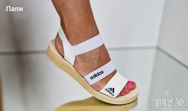 Дамски сандали Adidas в бяло, снимка 3 - Сандали - 56171284