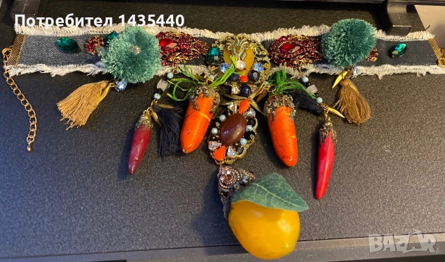 Чокър от серията “Забранения плод” на дизайнерката Анелия Милчева, снимка 5 - Колиета, медальони, синджири - 52228702