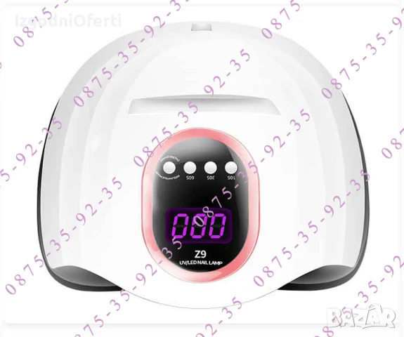 Мощна 220W UV LED ЛАМПА SUN Z9. Печка за маникюр,педикюр,нокти. 57 ЛЕД, снимка 10 - Друга електроника - 50867771