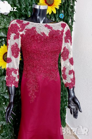 официална бална рокля в бордо или черно, снимка 4 - Рокли - 39852581