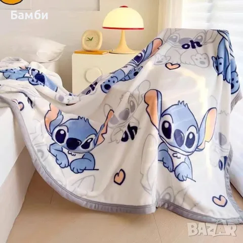 Плюшено одеяло на Стич