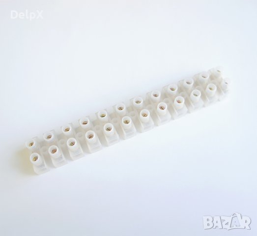 Лустер клема 30A 380V прозрачна 12pin 10mm2, снимка 1