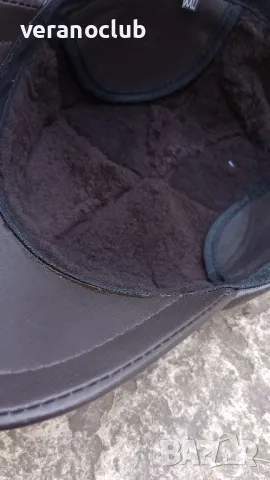 Луксозна кожена шапка с каракула XXL, снимка 6 - Шапки - 48176854