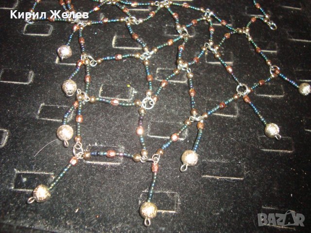 РЪЧНО ПЛЕТЕНО МЪНИСТЕНО АРТ ХИПАРСКО ВЕЧЕРНО КОЛИЕ 16637, снимка 3 - Колиета, медальони, синджири - 30691408