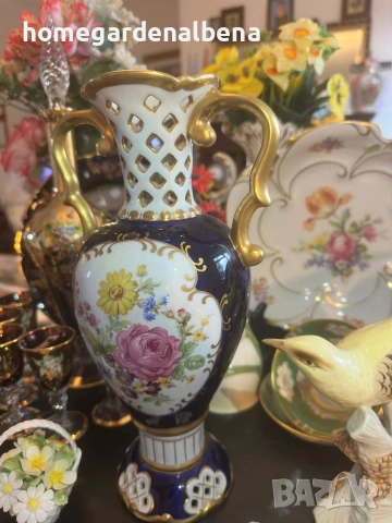 Home&Garden Albena – Ваза Royal Dux Bohemia, Чехословакия, ок. 1908 г., снимка 7 - Вази - 54040260