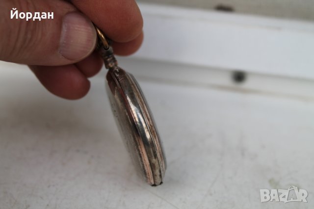 Джобен сребърен Швейцарски часовник 49 мм, снимка 3 - Колекции - 39376314