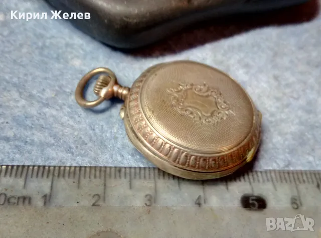 Стар СРЕБЪРЕН ДЖОБЕН ЧАСОВНИК СРЕБРО 800 СТИЛНА ОРНАМЕНТИКА с ПОЗЛАТА 48397, снимка 17 - Антикварни и старинни предмети - 48034917