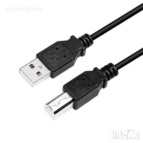Кабел  USB2.0 A-B, 2m, Logilink SS301012