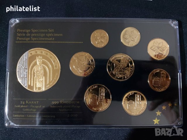 Позлатен пробен Евро Сет - Андора 2014 + медал