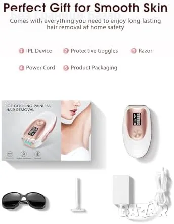 Нов Лазерен уред за епилация с ледено охлаждане – бързи резултати, снимка 6 - Други - 48016272