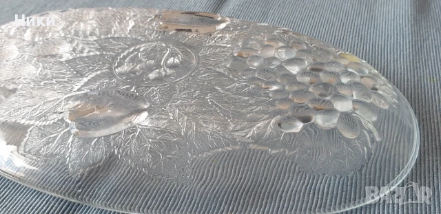 Стъклена чиния с декоративни елементи , снимка 4 - Декорация за дома - 50591459