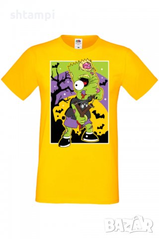 Мъжка тениска The Simpsons Bart Simpson 01,Halloween,Хелоуин,Празник,Забавление,Изненада,Обичаи,, снимка 10 - Тениски - 38136220