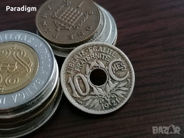 Mонета - Франция - 10 сентима | 1921г., снимка 1 - Нумизматика и бонистика - 35110777