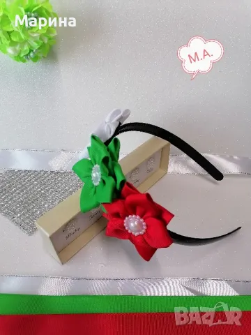 Диадема Трикольор, вариант 2, снимка 8 - Аксесоари за коса - 49211016