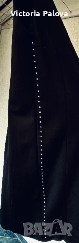 MARCCAIN оригинал черна рокля с метални капси премиум качество и стил, снимка 14 - Рокли - 53309712