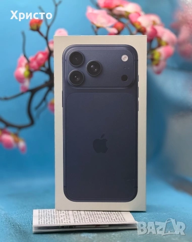 НОВ!!! Apple iPhone 17 Pro Max, 256GB, 5G, Deep Blue + подарък оригинален адаптер Apple , снимка 3 - Apple iPhone - 54003048