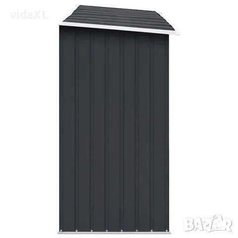 vidaXL Навес за дърва, поцинкована стомана, 330x84x152 см, антрацит, снимка 7 - Дърва за огрев - 56147674