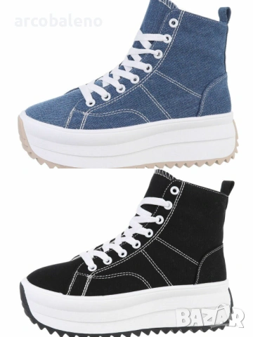 Дамски високи кецове, 2цвята 