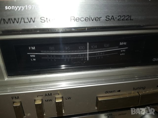 TECHNICS SA-222L RECEIVER MADE IN JAPAN-ВНОС SWISS 0309231123, снимка 10 - Ресийвъри, усилватели, смесителни пултове - 42062449