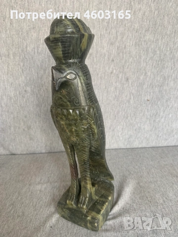 египетска статуя на бога Хор, снимка 3 - Антикварни и старинни предмети - 54174421