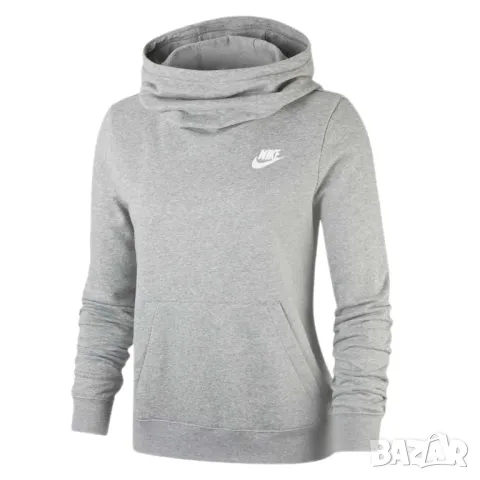 Оригинална дамска блуза Nike Sportswear Fleece Funnel Neck | L размер, снимка 7 - Блузи с дълъг ръкав и пуловери - 49021772