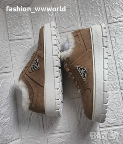 зимни дамски кецове Prada 36 реплика, снимка 4 - Кецове - 52541843