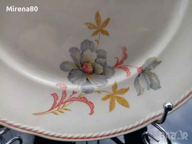 Красиво старо плато, снимка 2 - Чинии - 49772372