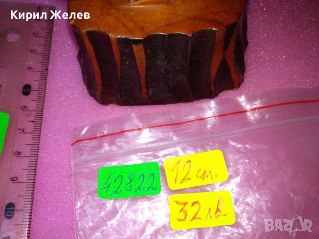 СТАРА РУСКА ФИГУРА КАТЕРИЧКА ЛИПОВО ДЪРВО СКУЛПТУРА ХУДОЖЕСТВЕНА РЪЧНА ИЗРАБОТКА ЛАКИРАНА СССР 42822, снимка 12 - Статуетки - 44186632