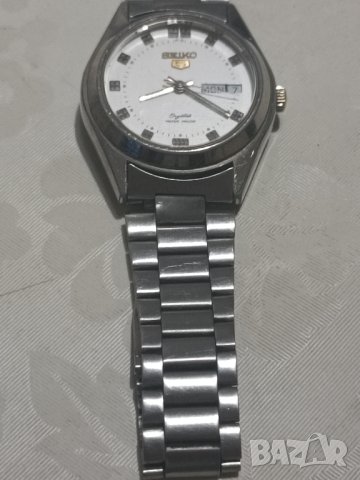 Часовник Seiko 5 Crystal water proof , снимка 9 - Мъжки - 42669758