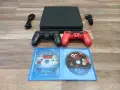 Мощен PlayStation 4 Slim (1TB) - Jet Black + 2 Джойстика & Игри (Като нов!), снимка 3