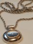 Сребърно колие с висулка , снимка 5
