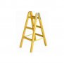 Дървена стълба двойна, подсилена с метални шпилки на всяко стъпало, снимка 1 - Градински инструменти - 28299182