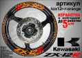 Kawasaki ZX-12R кантове и надписи за джанти, снимка 6