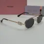 Дамски слънчеви очила MiU MiU овални черно кафяво златно нови с UV400 защита, снимка 3