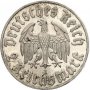 Монета Трети Райх 2 Reichsmark 1933 г Мартин Лутер, снимка 2