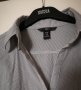 Нова сива H&M риза с бяло райе 38 S номер, снимка 4