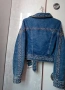 Ефектно яке от деним с камъни и капси, снимка 5