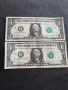банкноти от 1 долар с интересни номера, снимка 2