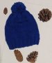 Безшевно ръчно плетена детска шапка, снимка 1 - Шапки, шалове и ръкавици - 41920823