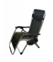 Cтол тип шезлонг cгъваем и регулируем с облегалка за градина или тераса, цвят черен, снимка 6