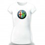 Разпродажба! Дамска тениска ALFA ROMEO, снимка 1 - Тениски - 32131870