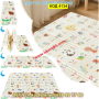 Сгъваемо детско килимче за игра,топлоизолиращо - 180x200x1cm - животни в самолет и азбука - КОД 4134, снимка 8