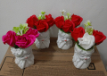 керамични момичета със сапунени цветя  12 лв за брой 
