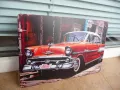 Метална табела кола Chevrolet 1957 Chevy стар автомобил красив лъскав, снимка 2