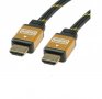 Кабел HDMI - HDMI 2м Roline 11.04.5502 Gold Plated HDMI M to HDMI M ver:1.4V FullHD 3D, снимка 1 - Кабели и адаптери - 31375751